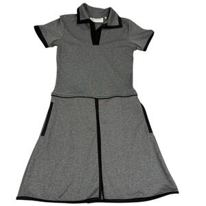Scratch Seventy Charlotte Golf Mini Dress Women's‎ XS Gray Short Sleeve Athletic